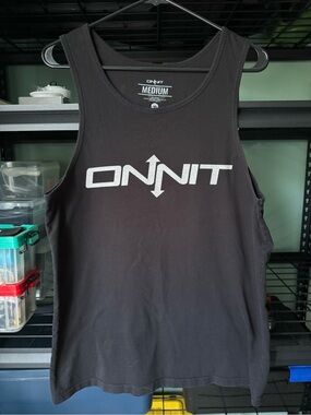 Men's ONNIT Black Logo Tank Top - Medium